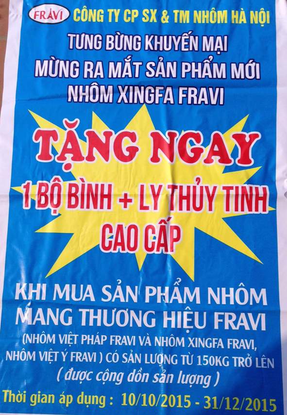 Nhôm Hà Nội tưng bừng khuyến mại ra mắt sản phẩm mới