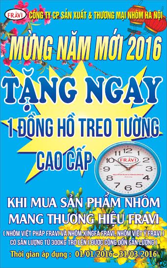 Khuyến mại tưng bừng chào xuân mới 2016