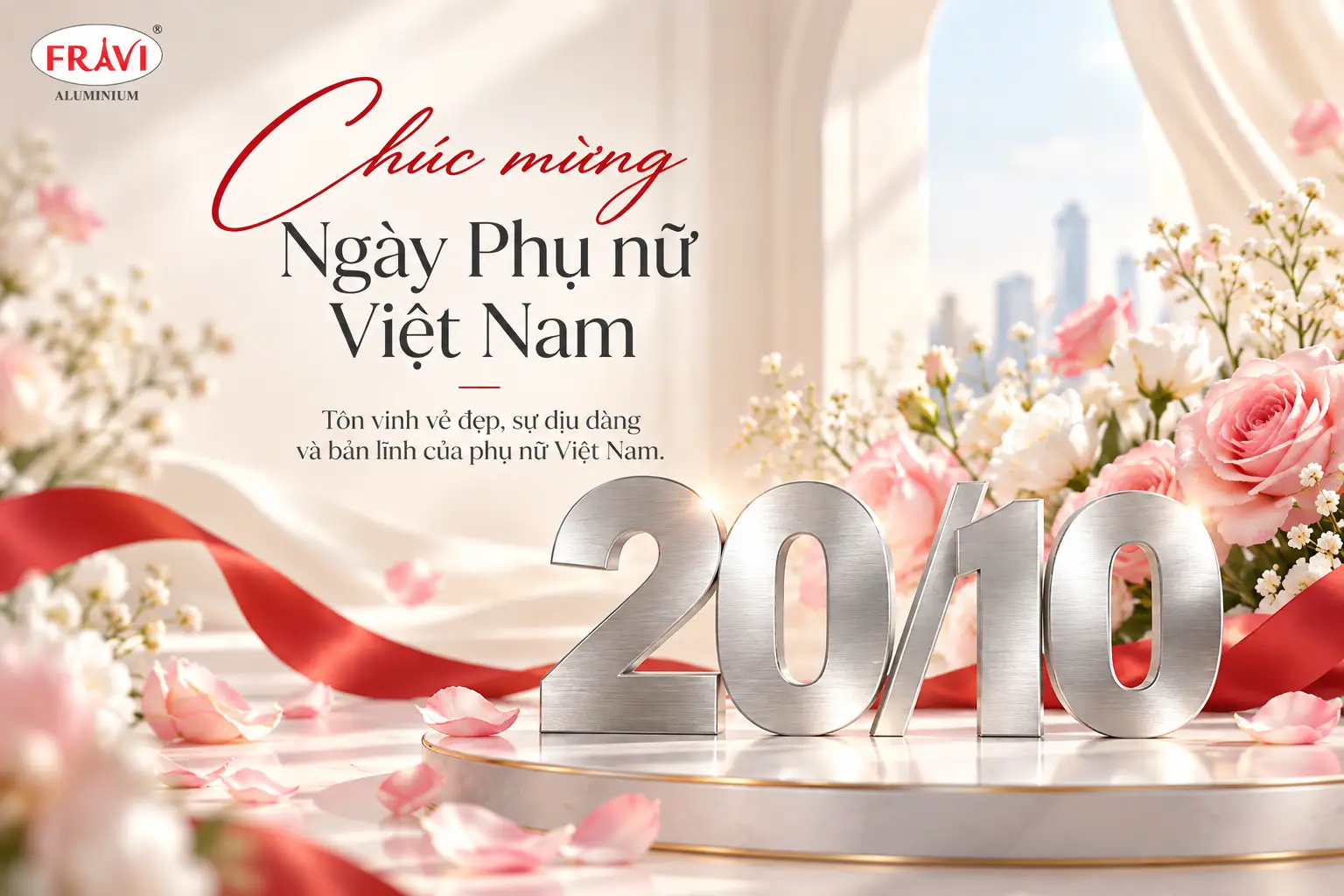 FRAVI chúc mừng Ngày Phụ nữ Việt Nam 20/10