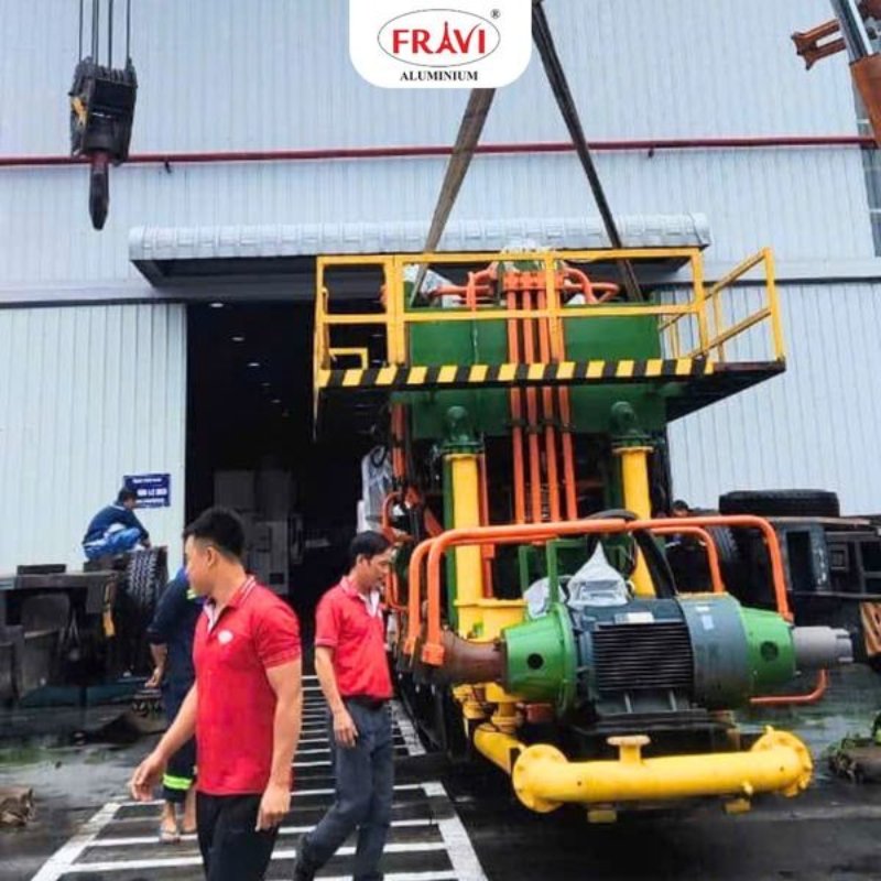 Dây chuyền đùn ép nhôm tiên tiến hiện đại tại FRAVI Việt Nam
