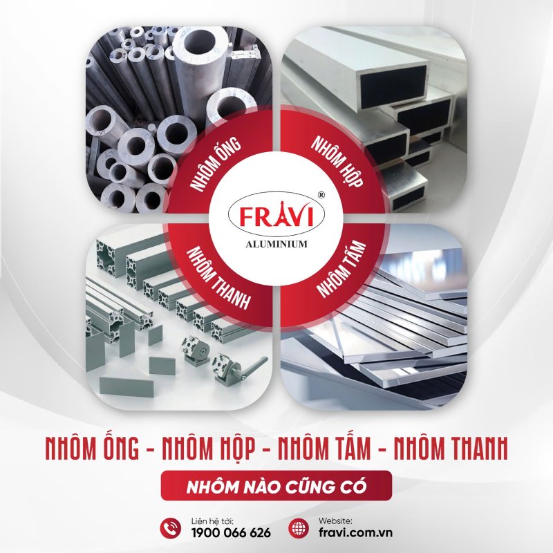 Nhôm công nghiệp cao cấp FRAVI - Giải pháp vượt trội cho các ứng dụng công nghiệp