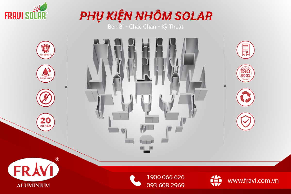 TẠI SAO 90% KỸ SỰ CHỌN PHỤ KIỆN NHÔM SOLAR FRAVI CHO CÔNG TRÌNH TRỌNG ĐIỂM?