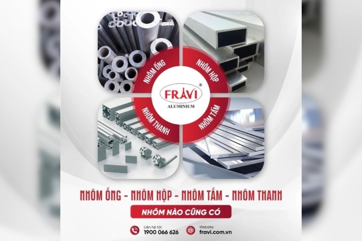 Nhôm công nghiệp cao cấp FRAVI - Giải pháp vượt trội cho các ứng dụng công nghiệp