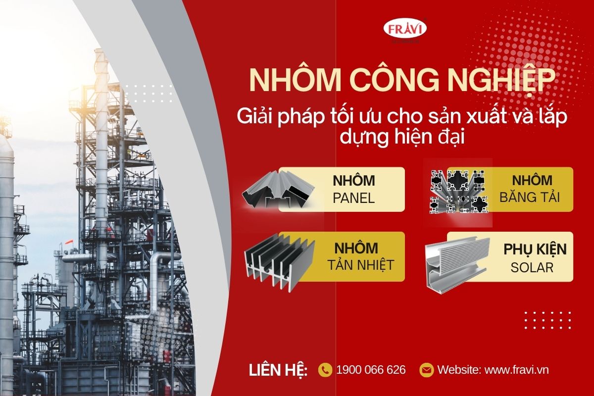 Giải mã Nhôm công nghiệp: Giải pháp tối ưu cho sản xuất và lắp dựng hiện đại