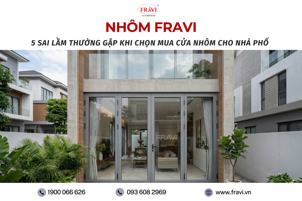 5 Sai Lầm Thường Gặp Khi Chọn Mua Cửa Nhôm Cho Nhà Phố