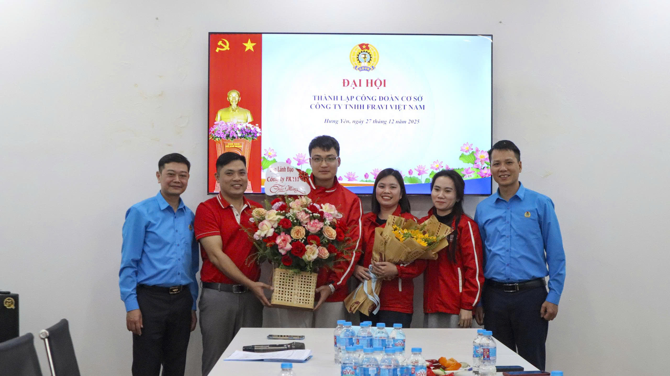 TỔ CHỨC THÀNH CÔNG ĐẠI HỘI THÀNH LẬP CÔNG ĐOÀN CƠ SỞ CÔNG TY TNHH FRAVI VIỆT NAM (NHIỆM KỲ 2025 - 2030)