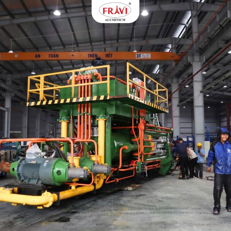 dây chuyền đùn ép nhôm