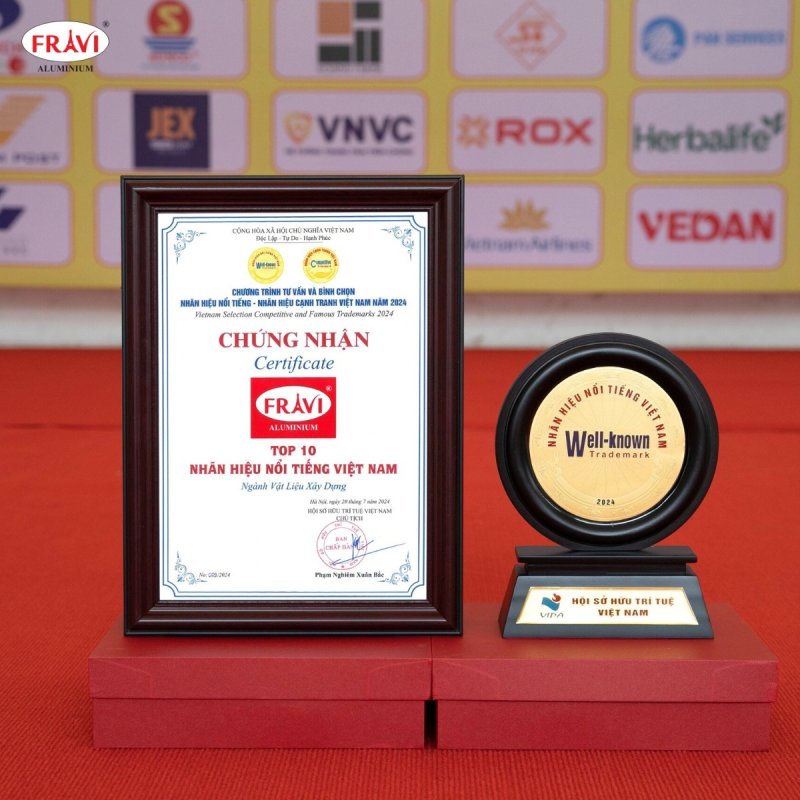 Fravi đạt top 10 - nhãn hiệu nổi tiếng, nhãn hiệu cạnh tranh Việt Nam 2024