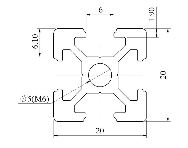 kích thước nhôm định hình