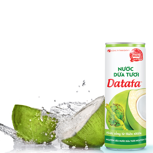 Nước Dừa Tươi Datafa - Thùng 24 lon 325ml