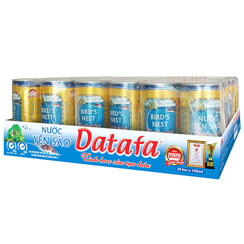 Nước Yến Sào Datafa 190ml - Khay 30 lon