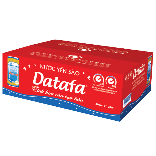 Nước Yến Sào Datafa 190ml - Khay 30 lon
