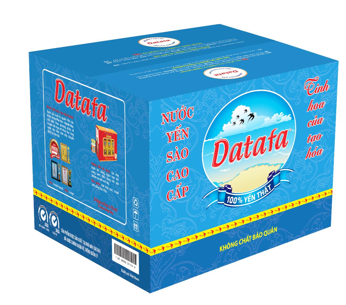 Yến Sào Cao Cấp Datafa - Không Đường - Hộp 6 lọ