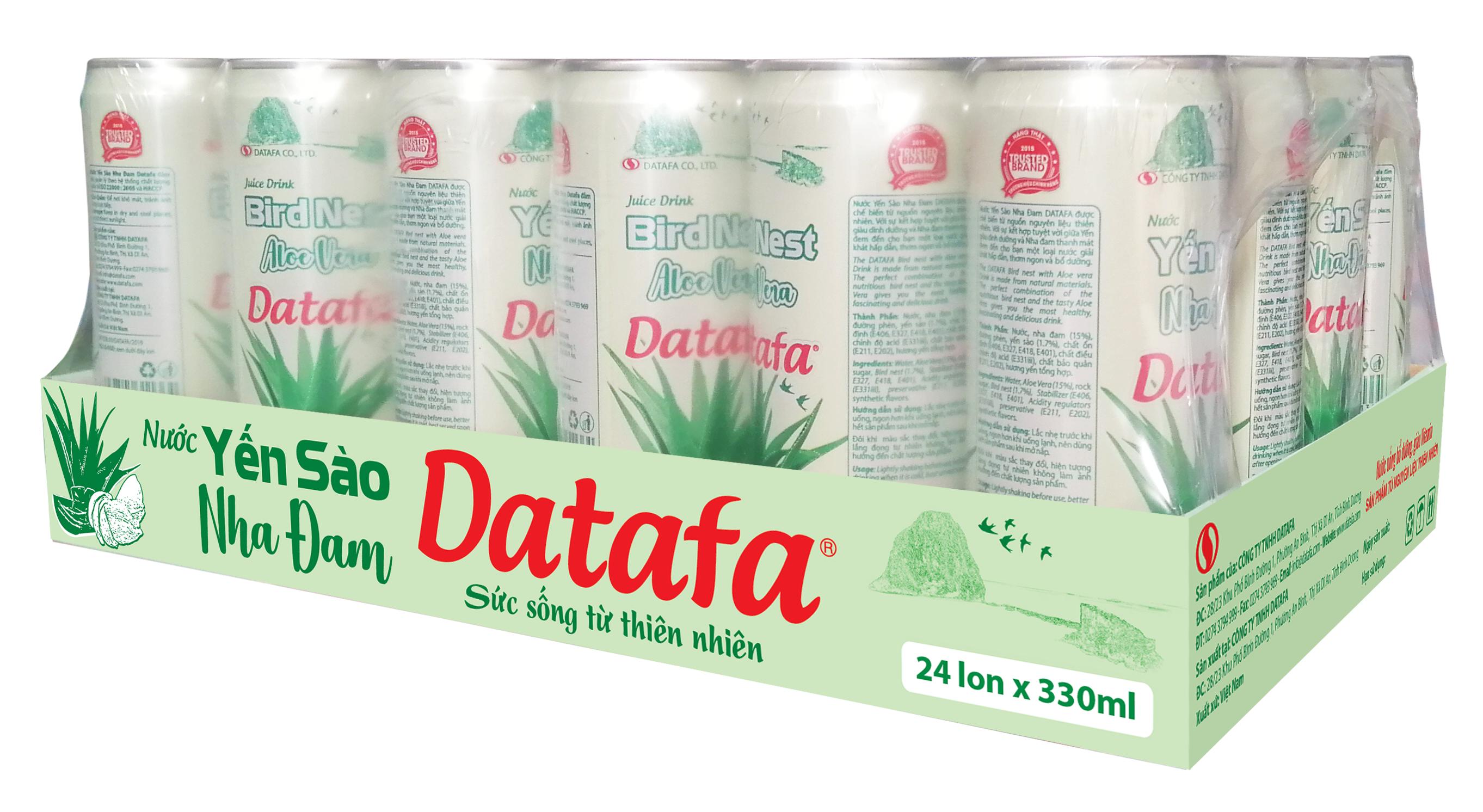 Yến Sào Nha Đam Datafa - Khay 24 lon 320ml