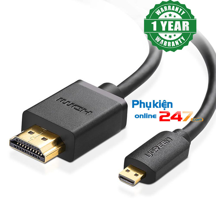 Cáp chuyển đổi Micro HDMI sang HDMI cao cấp Cáp chuyển đổi Micro HDMI sang HDMI cao cấp