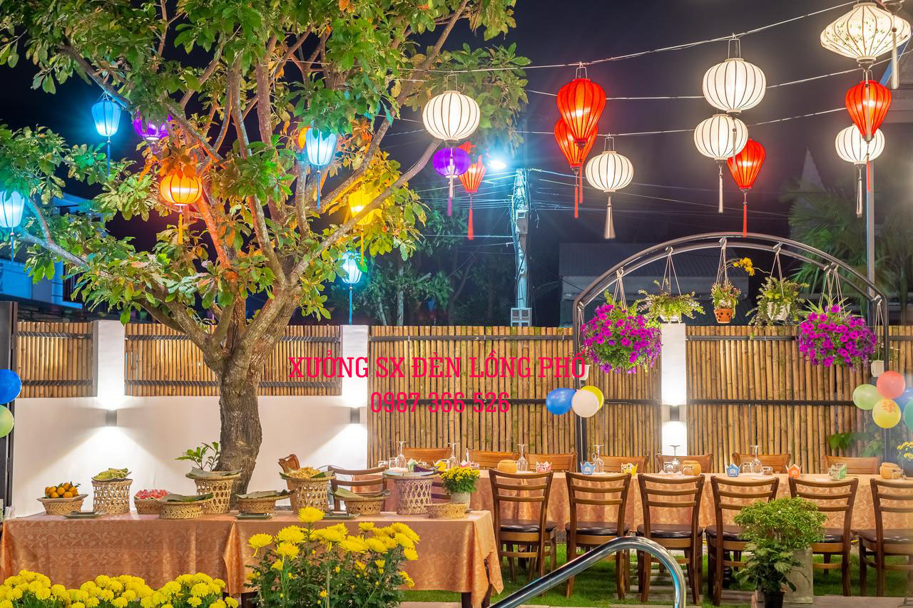 Mẹo treo đèn lồng ngoài trời