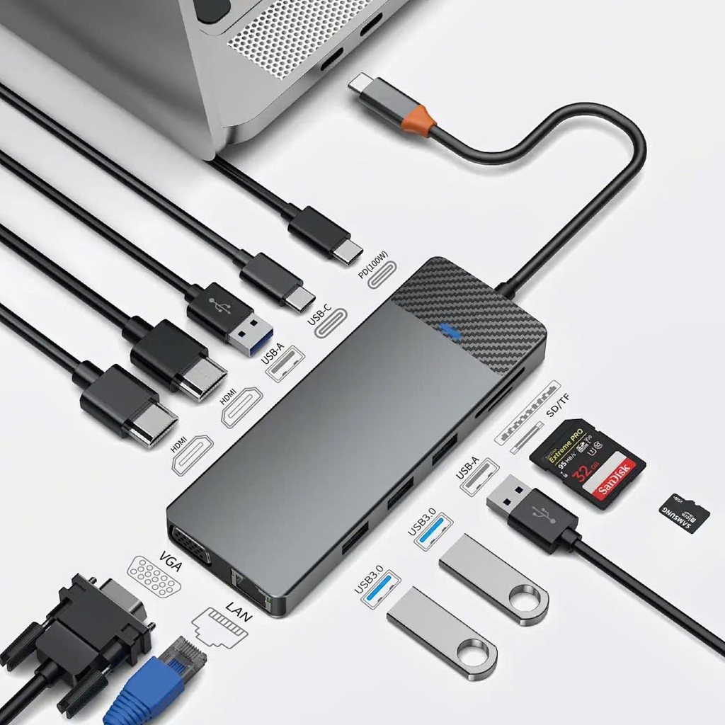 Hub Chuyển Đổi WIWU TYPE C Linker Series - Hàng Chính Hãng