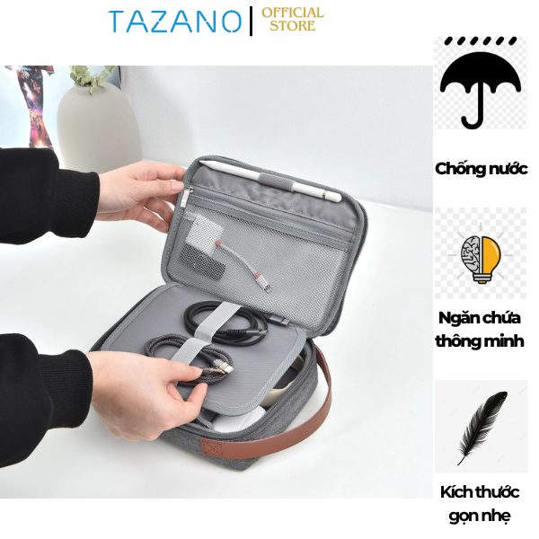 Túi Đựng Phụ Kiện WiWU Minimalist Tech Pouch, Chống Nước - Hàng Chính Hãng