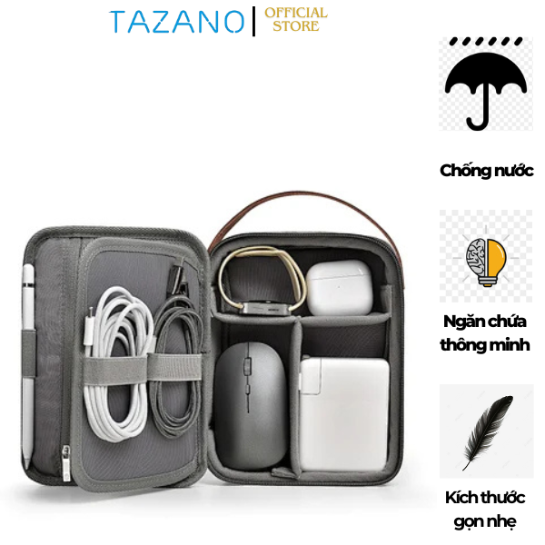 Túi Đựng Phụ Kiện WiWU Minimalist Tech Pouch, Chống Nước - Hàng Chính Hãng