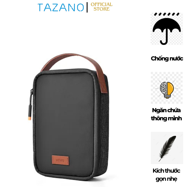 Túi Đựng Phụ Kiện WiWU Minimalist Tech Pouch, Chống Nước - Hàng Chính Hãng