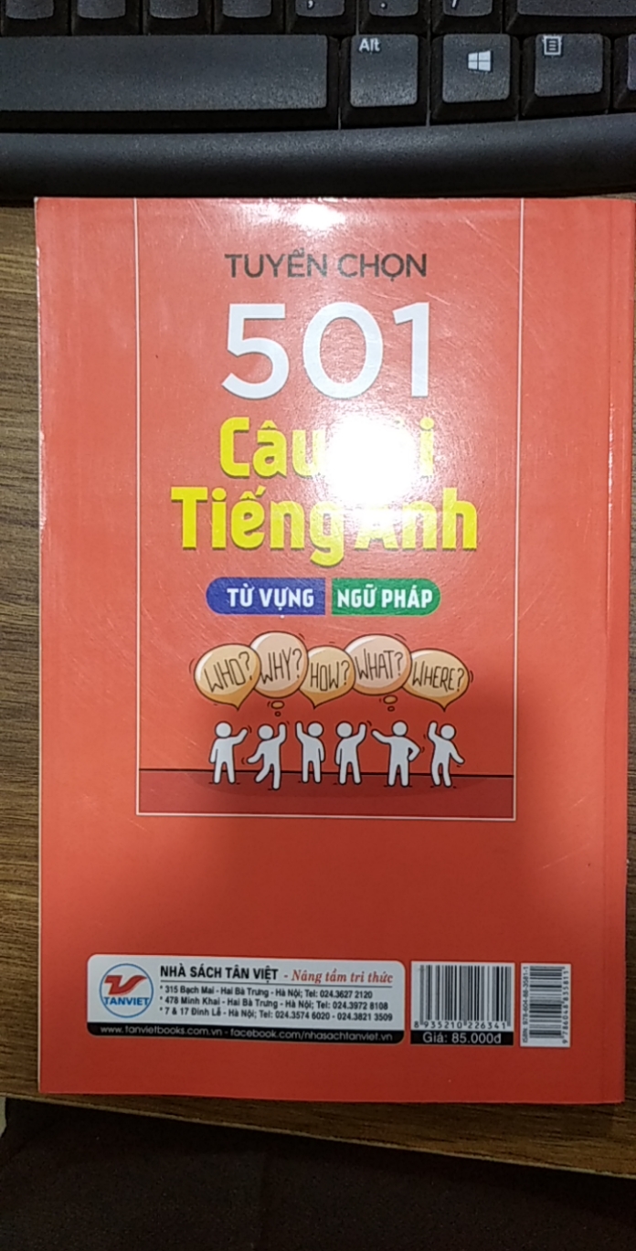 Tuyển Chọn 501 Câu Hỏi Tiếng Anh - Từ Vựng - Ngữ Pháp (Tập 2)