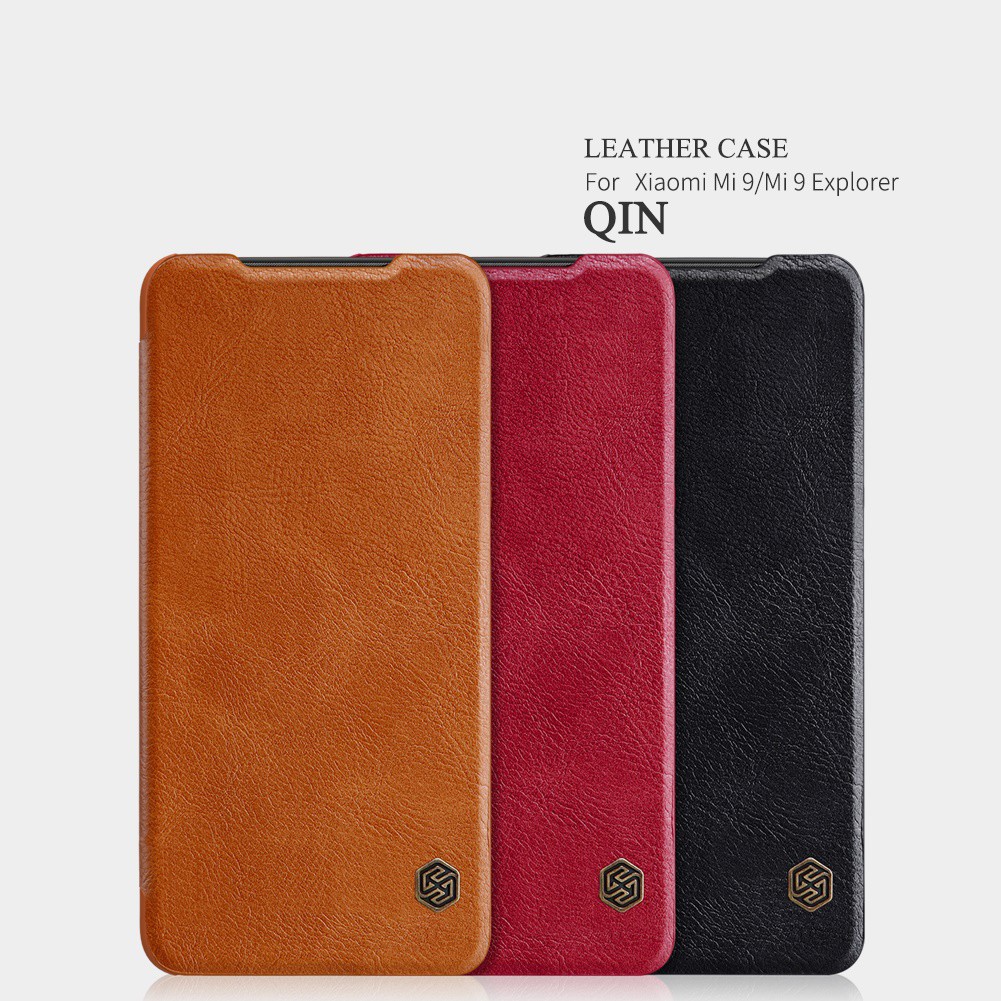 Bao Da Nillkin QIN Cho Mi 9 / Mi 9 Explorer (Màu Đen)