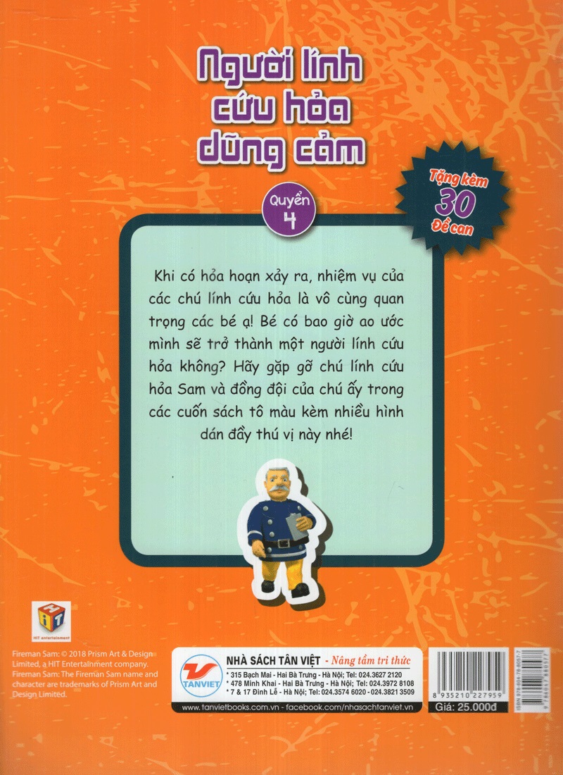 Bé Tập Tô Màu - Người Lính Cứu Hỏa Dũng Cảm - Quyển 4