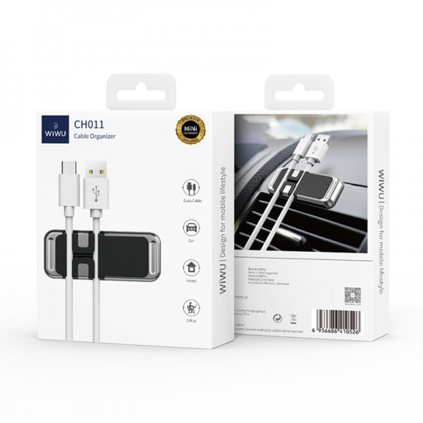 Giá Đỡ Dây Cáp Dùng Trên Xe Hơi WiWU CH011 - Hàng Chính Hãng