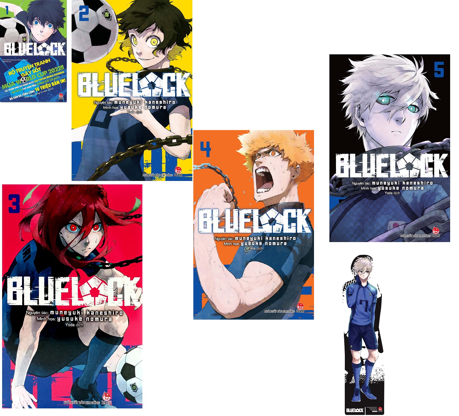Combo BlueLock: Tập 1 -Tập 2 - Tập 3 - Tập 4 - Tập 5 (Bộ 05 Cuốn)