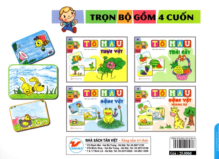 Mỹ Thuật Nhi Đồng - Tô Màu Động Vật