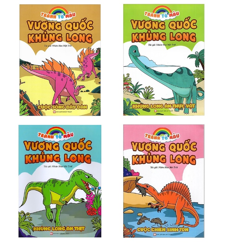 Tranh Tô Màu Vương Quốc Khủng Long - Khủng Long Ăn Thịt
