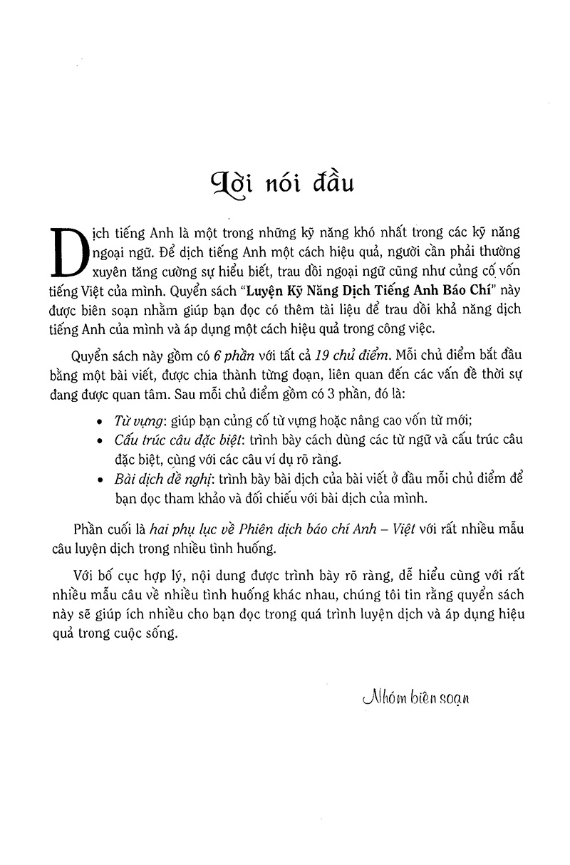 Luyện Kỹ Năng Dịch Tiếng Anh Báo Chí