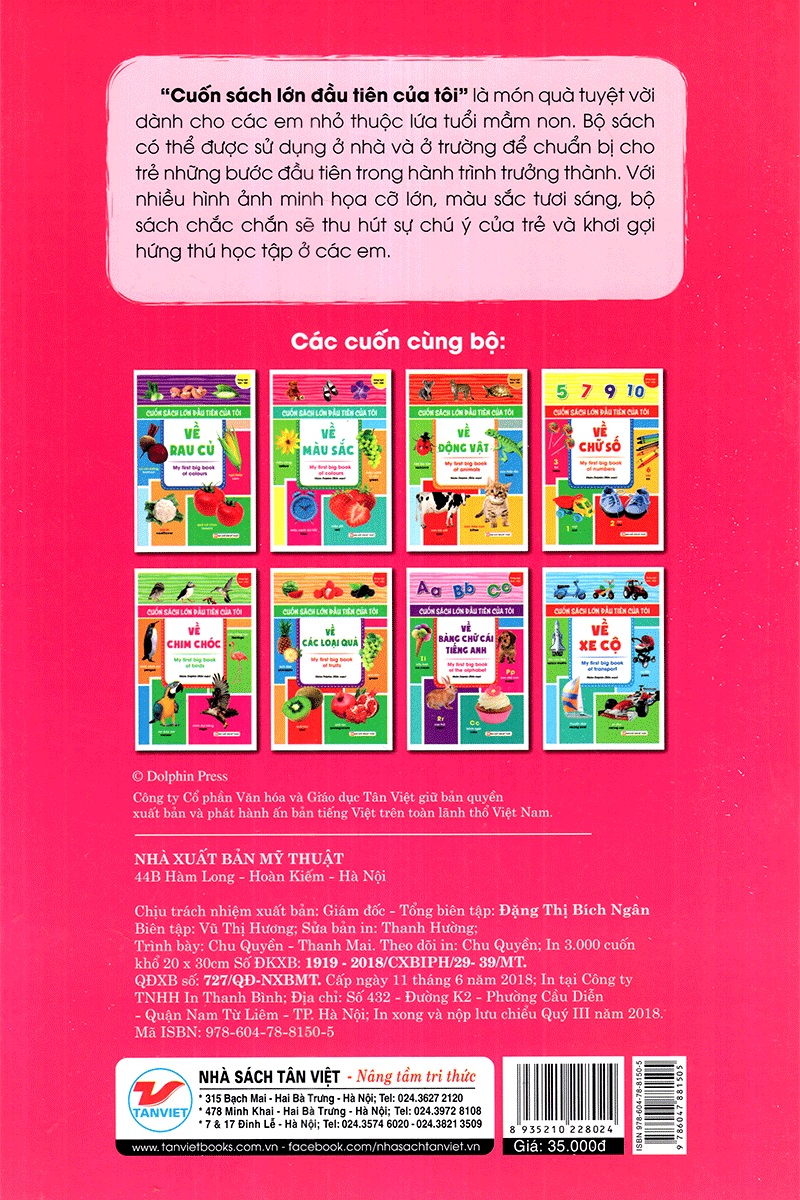Cuốn Sách Lớn Đầu Tiên Của Tôi Về Màu Sắc