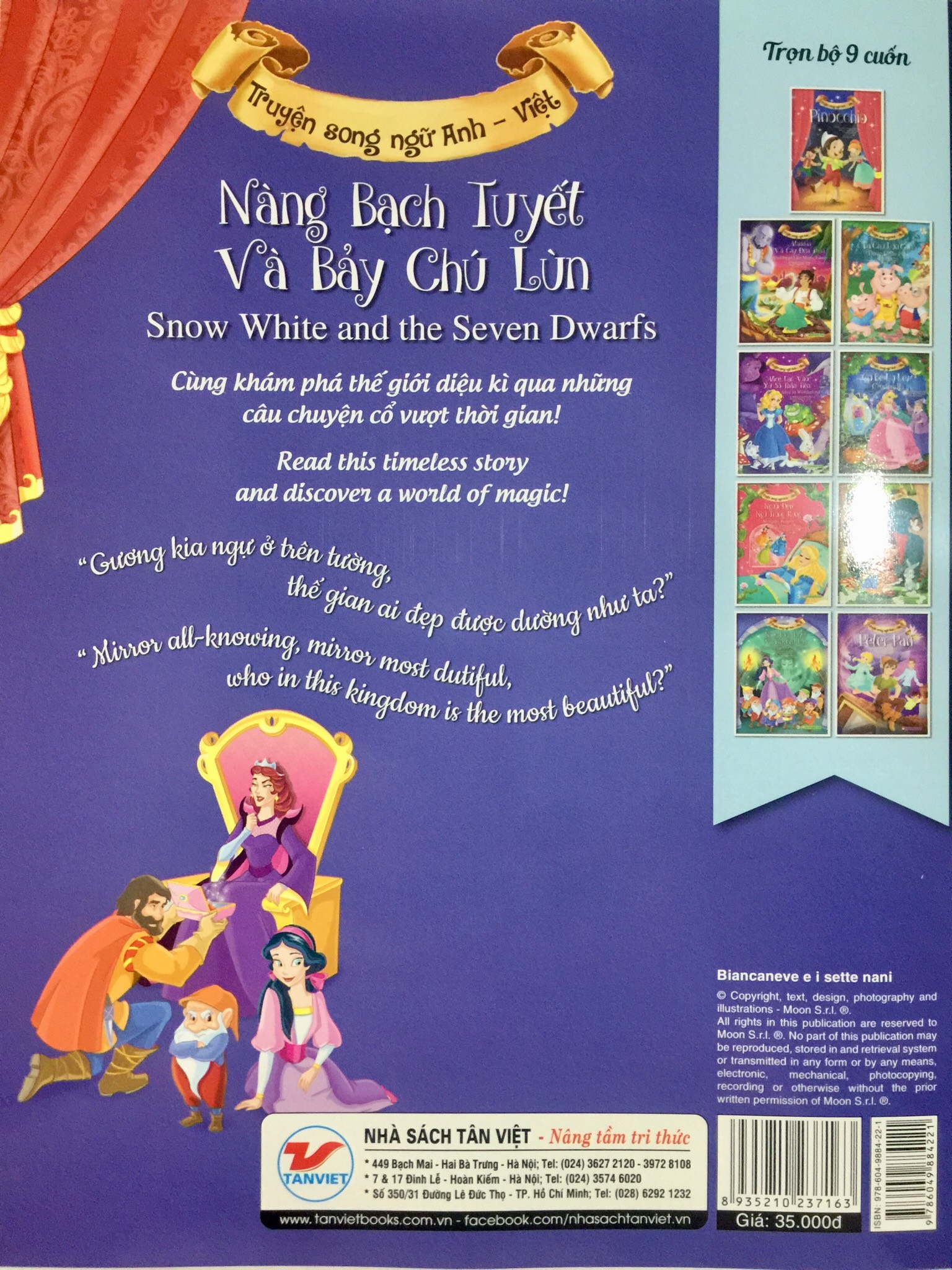 Nàng Bạch Tuyết Và Bảy Chú Lùn (Song Ngữ Anh - Việt)