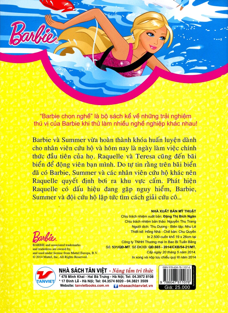 Barbie Chọn Nghề - Nữ Cứu Hộ Dũng Cảm