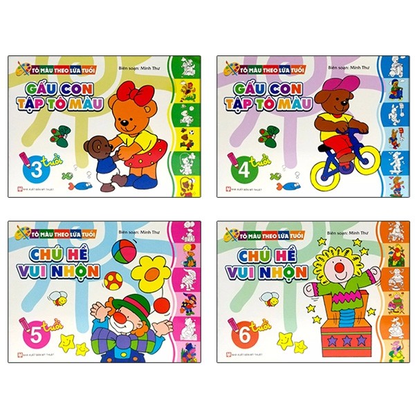 Tô Màu Theo Lứa Tuổi - Gấu Con Tập Tô Màu (Dành Cho Bé 3 Tuổi)