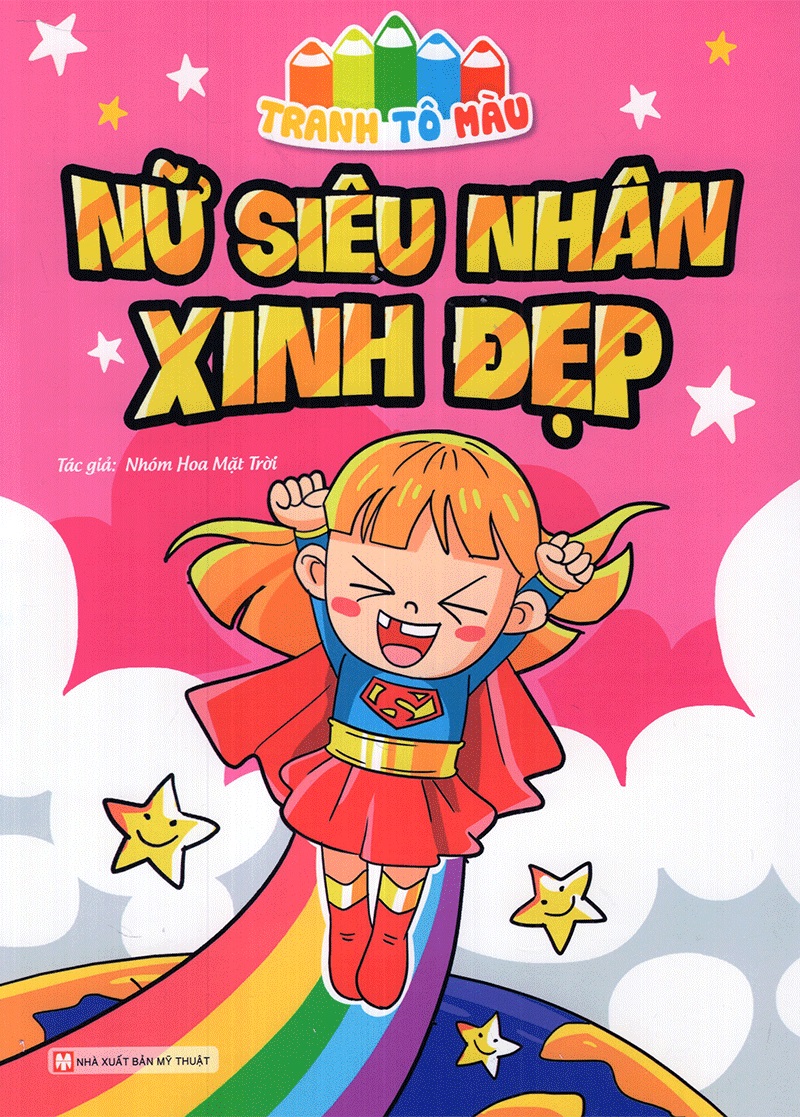 Tranh Tô Màu - Nữ Siêu Nhân Xinh Đẹp
