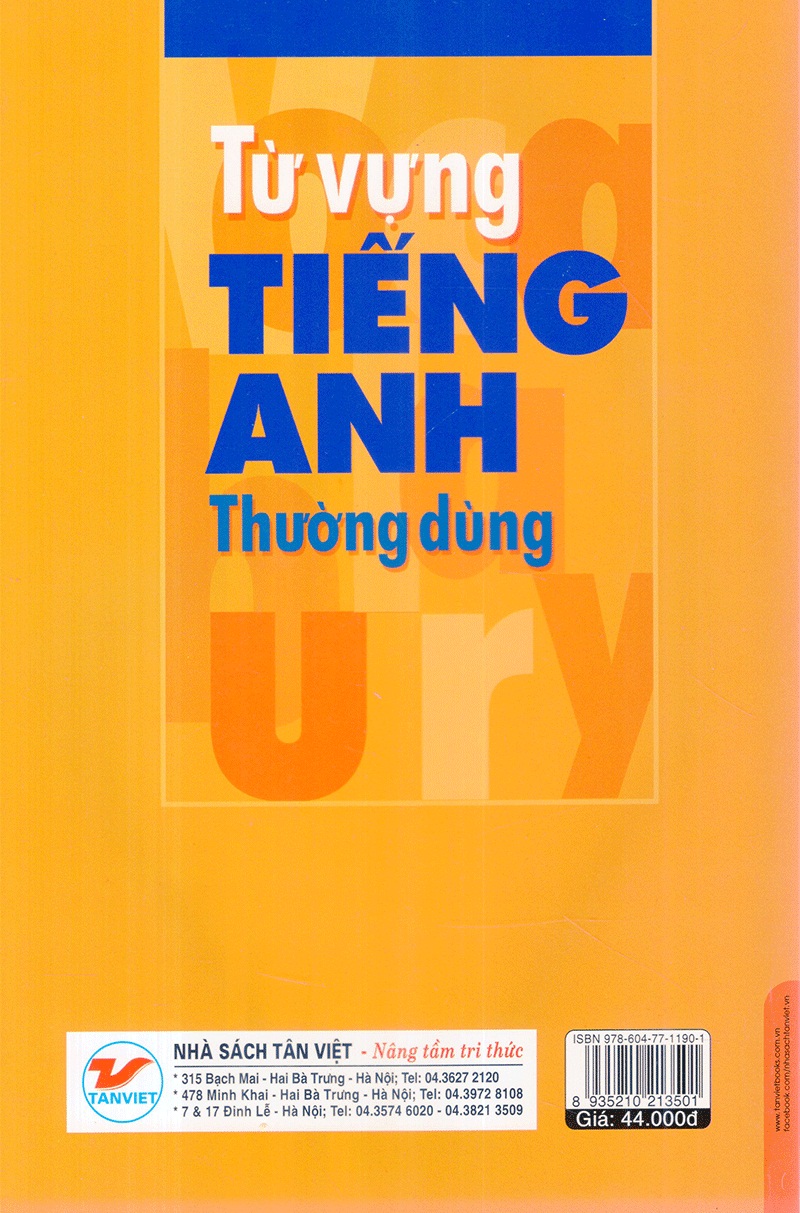 Từ Vựng Tiếng Anh Thường Dùng
