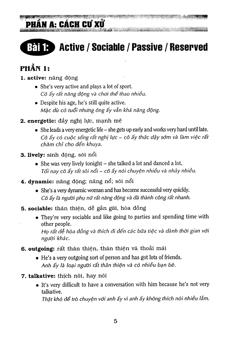 Nâng Cao Vốn Từ Vựng Tiếng Anh Theo Chủ Điểm