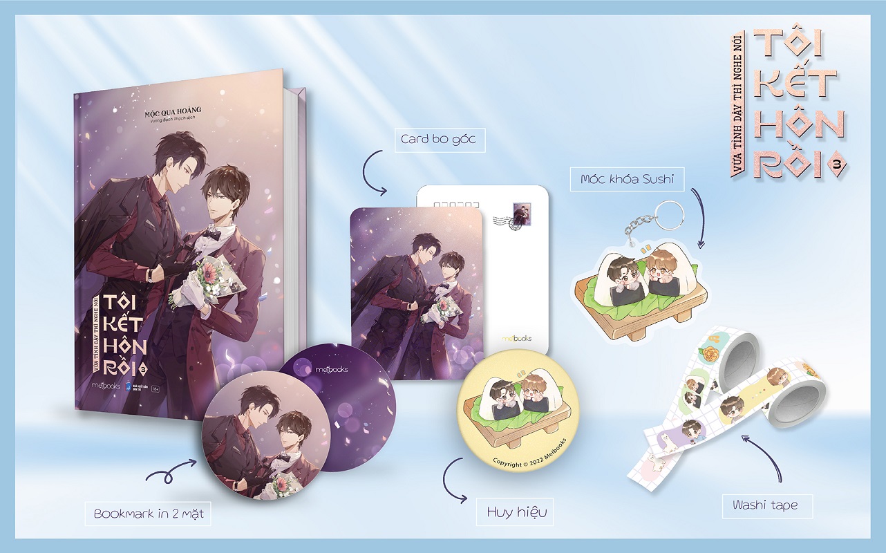 Vừa Tỉnh Dậy Thì Nghe Nói Tôi Kết Hôn Rồi - Tập 3 - Bản Đặc Biệt - Bìa Cứng - Tặng Kèm Bookmark + Card Bo Góc + Móc Khóa + Huy Hiệu + Washi Tape (Số Lượng Có Hạn)