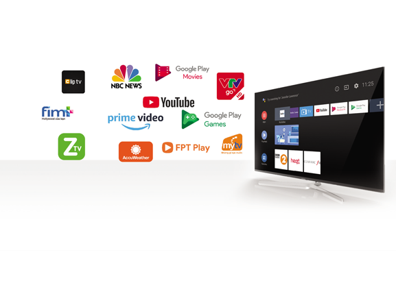 Kho ứng dụng Casper Android Tivi 4K UHD 50 inch 50UG5000