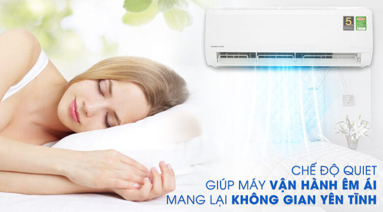 Hoạt động siêu êm - Điều hòa Aqua AQA-KCRV9WNZ