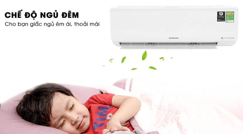 Chế độ ngủ đêm - Điều hòa Aqua 8500 BTU Inverter AQA-KCRV9WNZ 1 chiều 1 HP