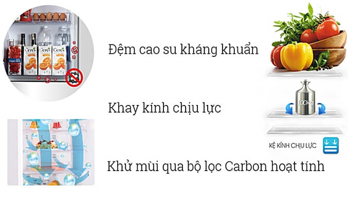 Tủ lạnh Mitsubishi Electric 358 lít MR-CX46EJ khử mùi, kháng khuẩn