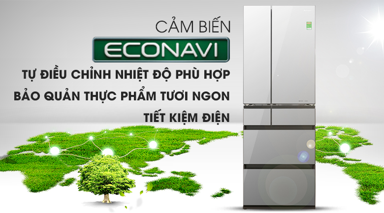 Tủ lạnh Panasonic Inverter của Thái Lan có công nghệ cảm biến Econavi thông minh