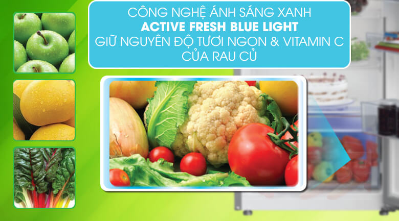 Tủ lạnh Beko RDNT230I50VZX - Công nghệ Active Blue Light giúp thực phẩm tươi ngon