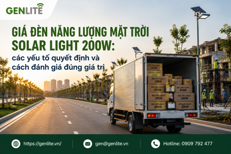 Giá đèn năng lượng mặt trời Solar Light 200W: các yếu tố quyết định và cách đánh giá đúng giá trị