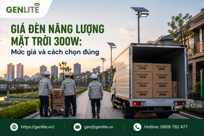 Giá đèn năng lượng mặt trời 300W: Mức giá và cách chọn đúng
