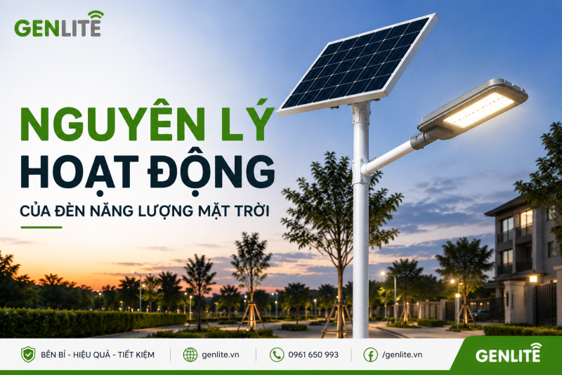 Nguyên lý hoạt động của đèn năng lượng mặt trời