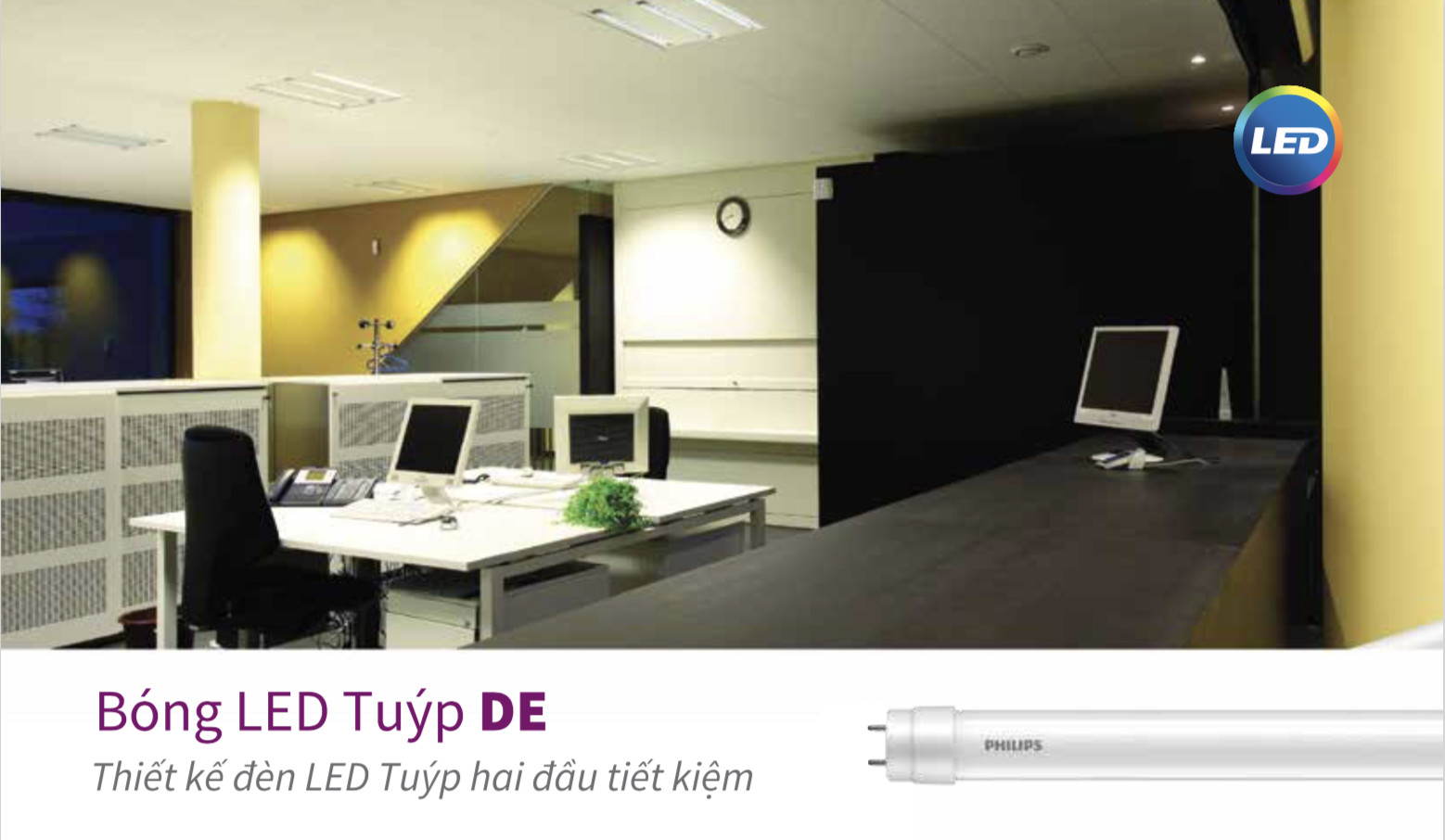 LED Tuýp DE 9W